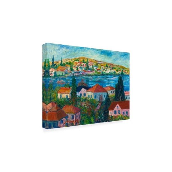 Manor Shadian 'Riverside Town' Canvas Art,24x32